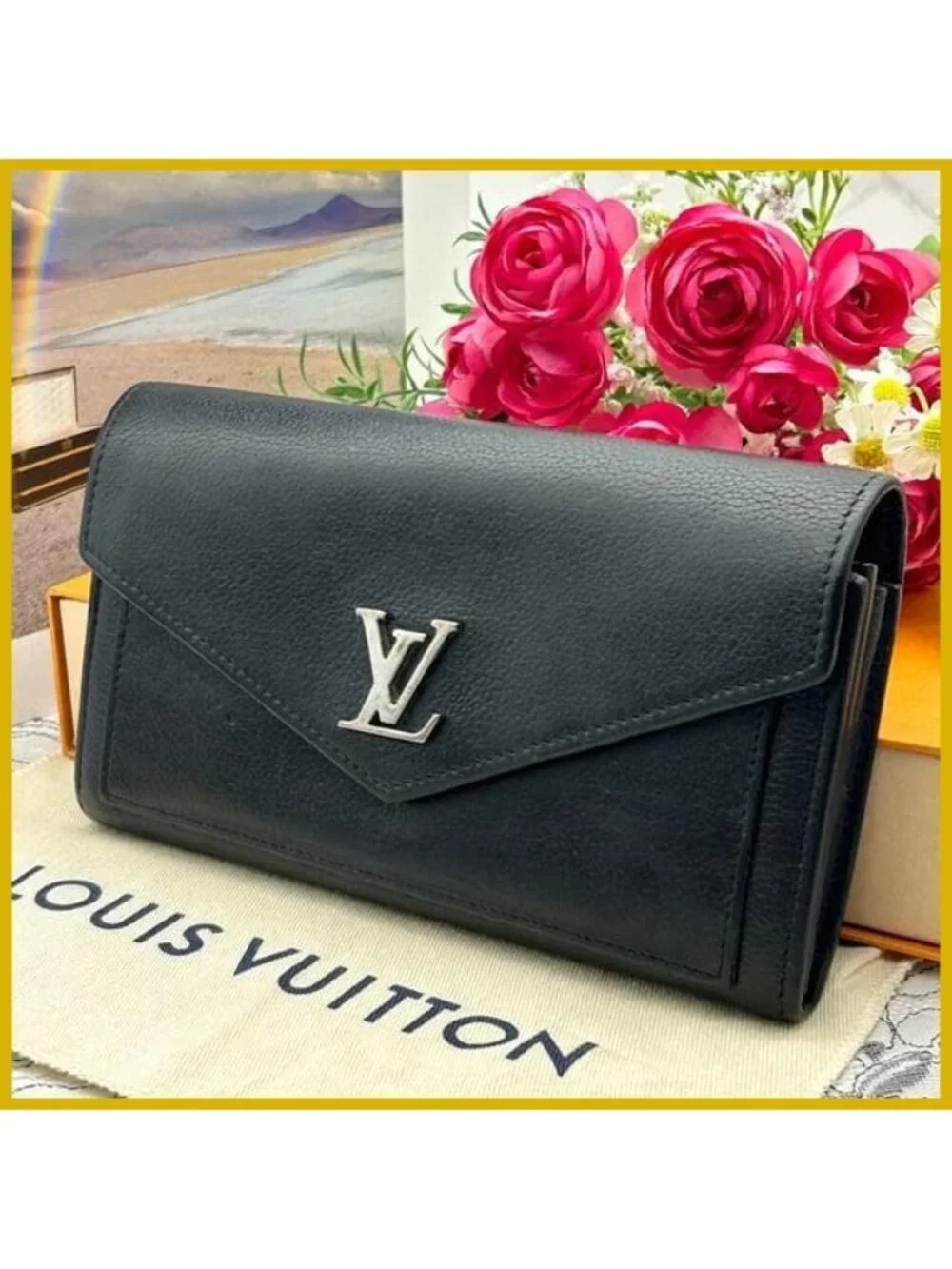 Louis Vuitton Portefeuille My Lockme Noir Wallet